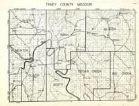 Taney County, Jasper, Newton, Swan, Beaver, Oliver, Scott, Cedar Creek, Missouri State Atlas 1940c
